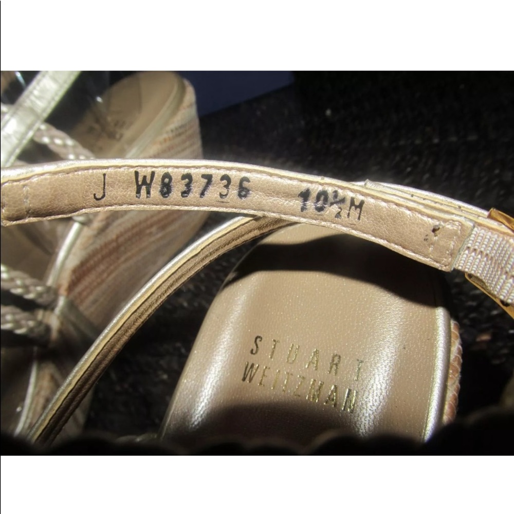 Stuart Weitzman Summer Lolone Raffia Wedge Sandals - image 6